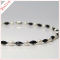 New design near round double color agate Pearl necklace 2013