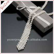 lastest design necktie natural Pearl necklace handmade