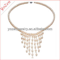 Fashion pattern beautiful freshwater pearl necklace