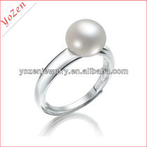 wholesale the 8-9mm button freshwater pearl ring