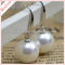 multicolor near round freshwater pearl earring
