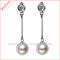 natural pearl earring sterling silver