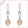 Nature pink color rice freshwater pearl earring