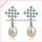 Charming design freshwater pearl earring