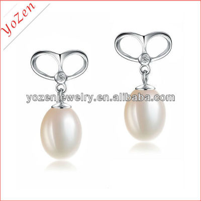 Wholesale charming freshwater pearl earring 2013
