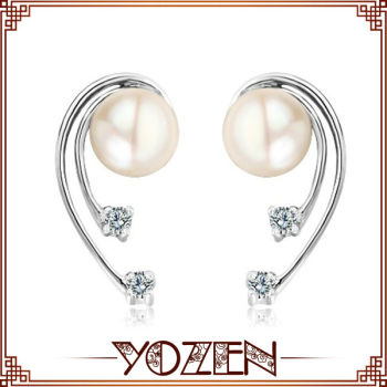 Wholesale charming freshwater buy pearl earring