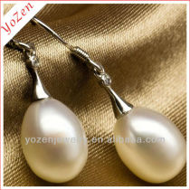 natural freshwater pearl drop earring sterling silver