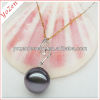 Luxury shining black south sea pearl pendant designs