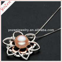 Luxury shining pink pearl pendant designs