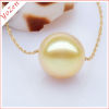 Luxury shining gold semi-round sea pearl pendant designs