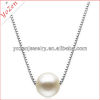 Charming big white freshwater pearl pendant jewelry