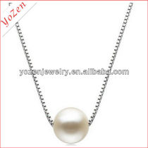 Charming big white freshwater pearl pendant jewelry
