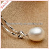 Charming white teardrop pearl pendant jewelry