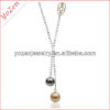 Charming multicolor near round pearl pendant jewelry