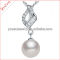 Charming Nature white freshwater pearl superman pendant