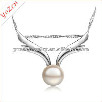 Pisces Rice freshwater pearl stylish pendant necklace
