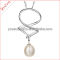 2013 spring design rhinestone inlayed 10-11mm white freshwater pearl pendant Language Option French
