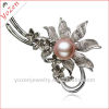 Beautiful round elegant pearls brooch fashion jewelry