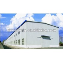 Prefabricated light steel structure warehouse with gable frame