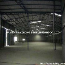 Inside Layout of Steel Structure Frame with Cladding