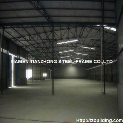 Inside Layout of Steel Structure Frame with Cladding