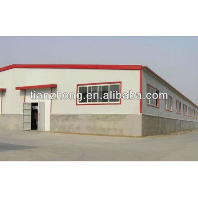 Steel Frame Building with Cladding, Windows and Doors