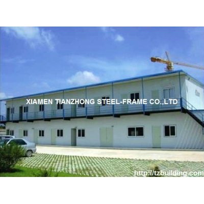 Living Type Steel Prefabricated Houses with Two Floors