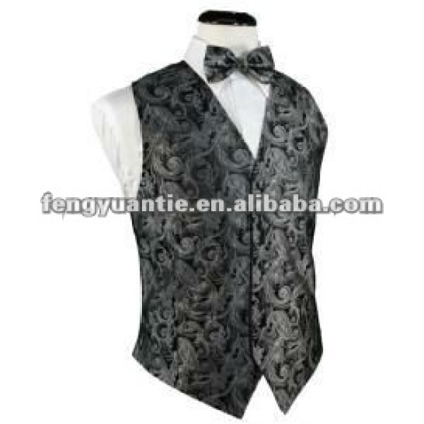 negro mezclado 100 chalecos de la boda para hombres