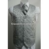 Men's Platinum jacquard waistcoat