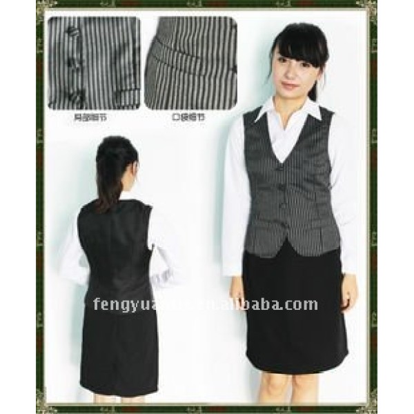 de la mujer de algodón uniforme chaleco