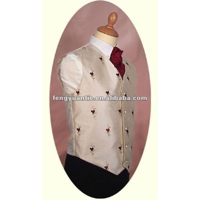 latest fashion baby pink silk vest waistcoat