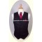 formal men's black waistcoat vest