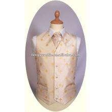 Men`s fashion white wedding airsoft vest