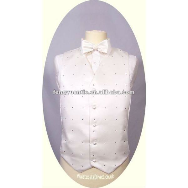 Männer `s weißer Mens Weste der weißen Hochzeit der Art und Weise