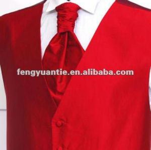 Rote silk Weste des preiswerten Mens-Polyester