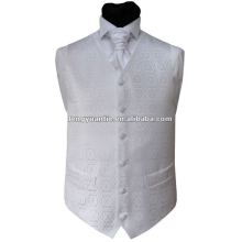 maglia bianca 100% di cerimonia nuziale del poliestere con il legame