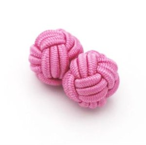 Christmas gift colorful polyester knot elastic cufflinks