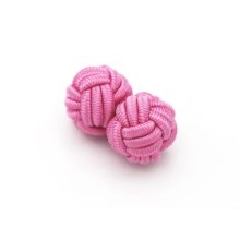 Christmas gift colorful polyester knot elastic cufflinks