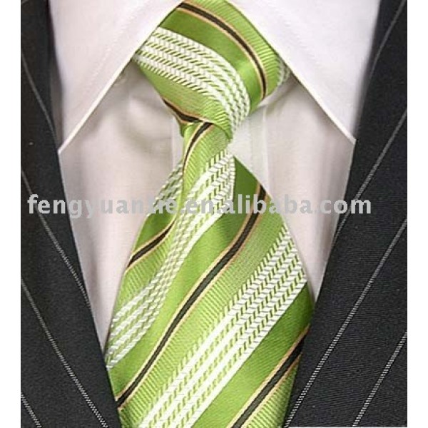 corbata de seda tejida, corbata del diseñador, lazos de la marca