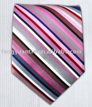 corbata de seda tejida, corbata del diseñador, lazos de la marca