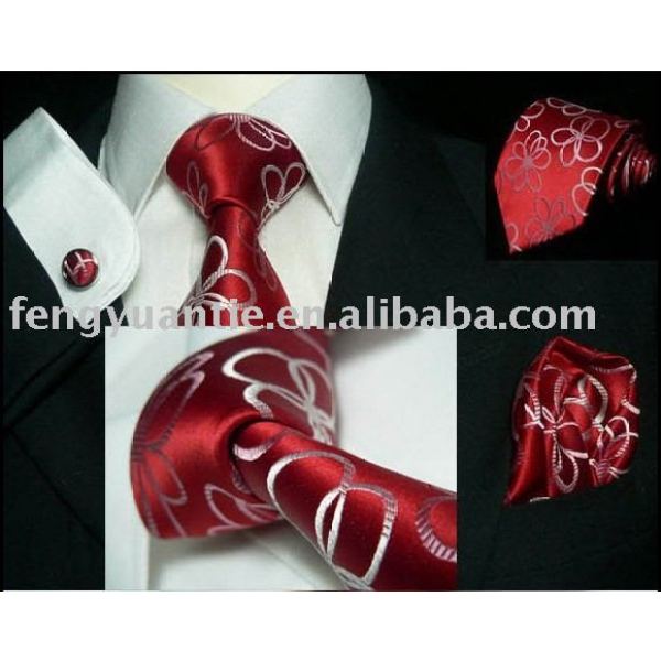 corbata de seda tejido