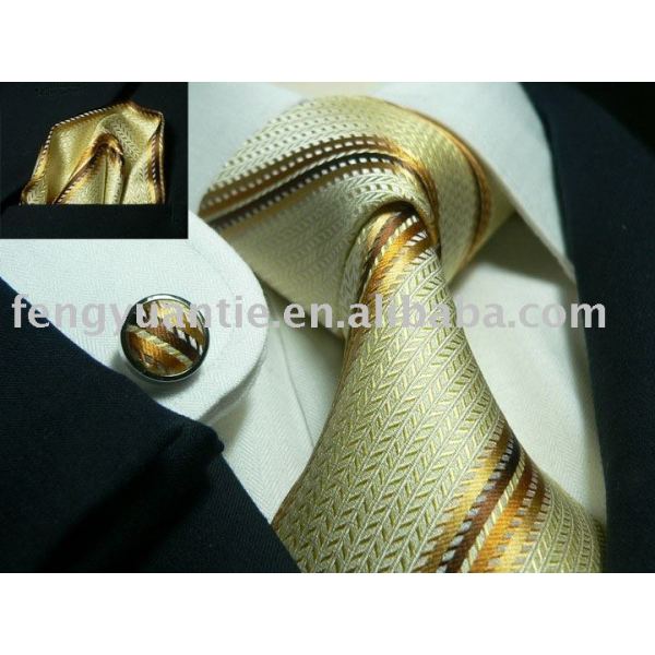 corbata de seda tejido