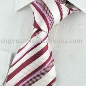 alto quanlity raya de seda tejida corbata