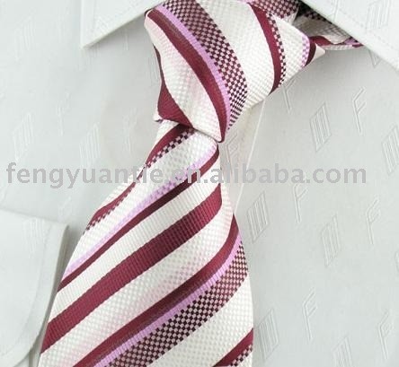 alto quanlity raya de seda tejida corbata