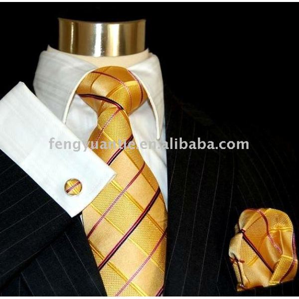corbata de seda tejido