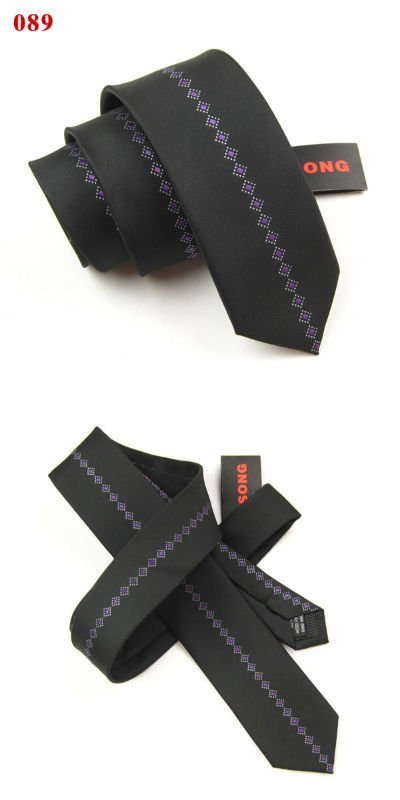 flaco moda corbata de seda