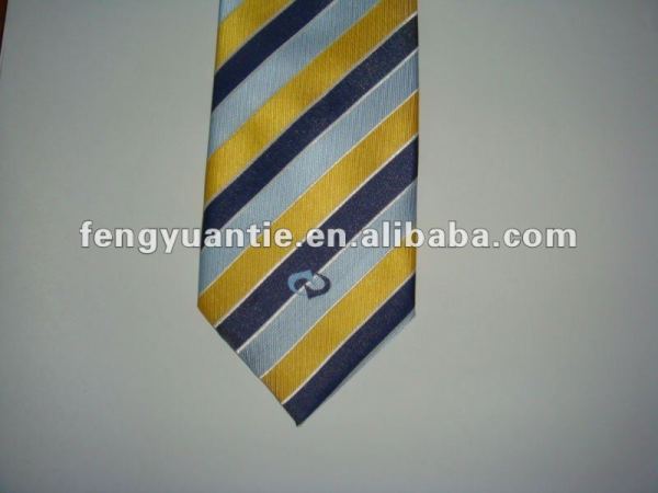 raya la costumbre tejida corbata de seda logo