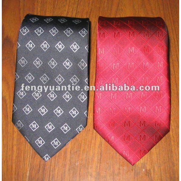 lazo de encargo tejido raya de la insignia del poliester