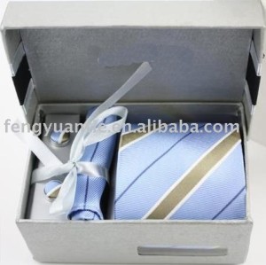 Popular set de regalo, de lujo conjunto de corbata, corbata de seda conjunto