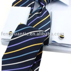 полосой подарочный набор, роскоши галстук множество, шелковый галстук установить